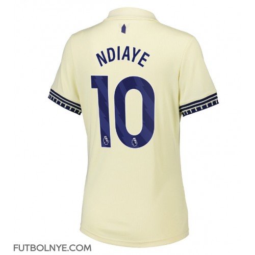 Camiseta Everton Iliman Ndiaye #10 Visitante Equipación para mujer 2025-26 manga corta